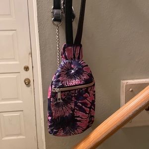 Tie dye purple and pink crossbody/Fanny pack